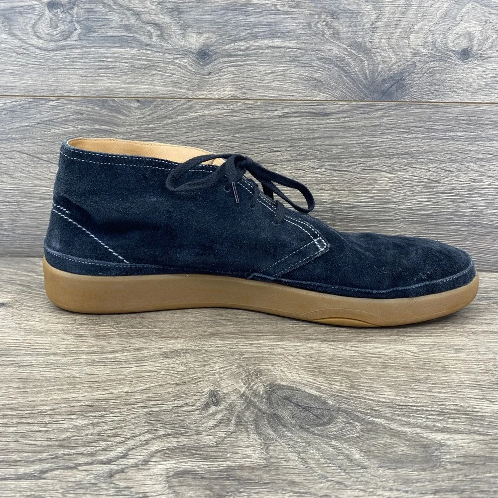 Cole Haan Chukka Boot Mens 13 Navy Blue Suede Gum Sole C13616 Sneaker